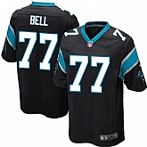 Nike Men & Women & Youth Panthers #77 Bell Black Team Color Game Jersey,baseball caps,new era cap wholesale,wholesale hats